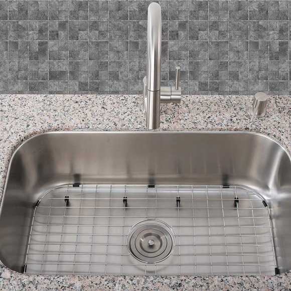 Serene Valley Sink Protector Basin 26-1/16" x 14-1/16" Stainless Steel NLW2614C - Picture 1 of 11